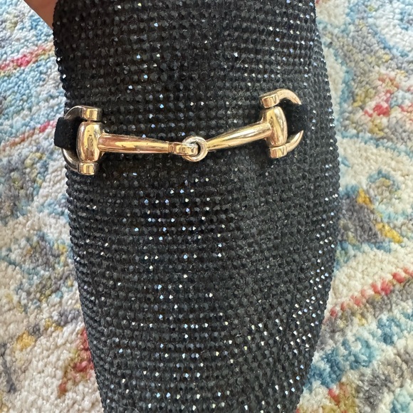 Black Loafers with Gold Detail - Picture 6 of 7